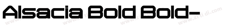 Alsacia Bold Bold字体转换